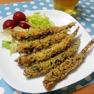 ハーブを使ってししゃもの香草揚げ